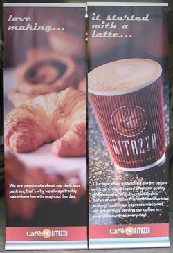 Pop Up Banner - Caffe Ritazza - Eastcote-Signs