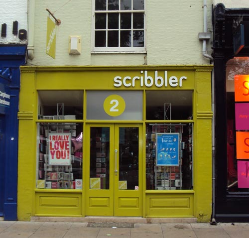 Scribbler Shop Sign, Cambridge