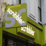 Scribbler Illuminated Shop Sign - Leeds
